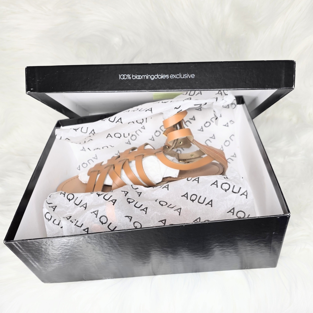 AQS Tan Leather Sandals - Picture 2 of 8